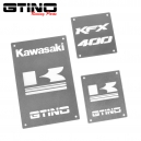 Pack de WARNING LABELS custom pour quad KAWASAKI KFX 400