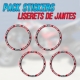 Pack liserets de jantes - Red/Black