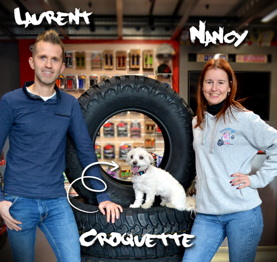 Laurent, Nancy, and Croquette from GTINO store The GTINO trio